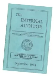 Internal-Auditor-Magazine -lehden kansi vuodelta 1944 